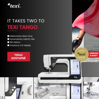 🆕 Predstavujeme vám novinku 𝐓𝐄𝐗𝐈 𝐓𝐀𝐍𝐆𝐎 – nový šijací stroj, ktorý prinesie do vašich projektov rytmus, presnosť a...